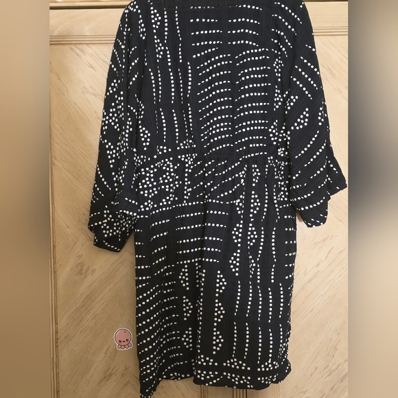 Zara Printed Mini Tunic Dress. Black and white polka dots. Size XXL. - Picture 11 of 16